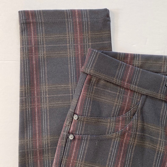 Anthropologie x Sanctuary Runway Leggings Red Edge Stewart Tartan - Picture 1 of 5